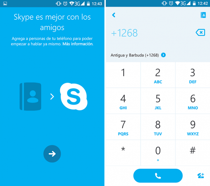Haz llamadas gratis con Skype.